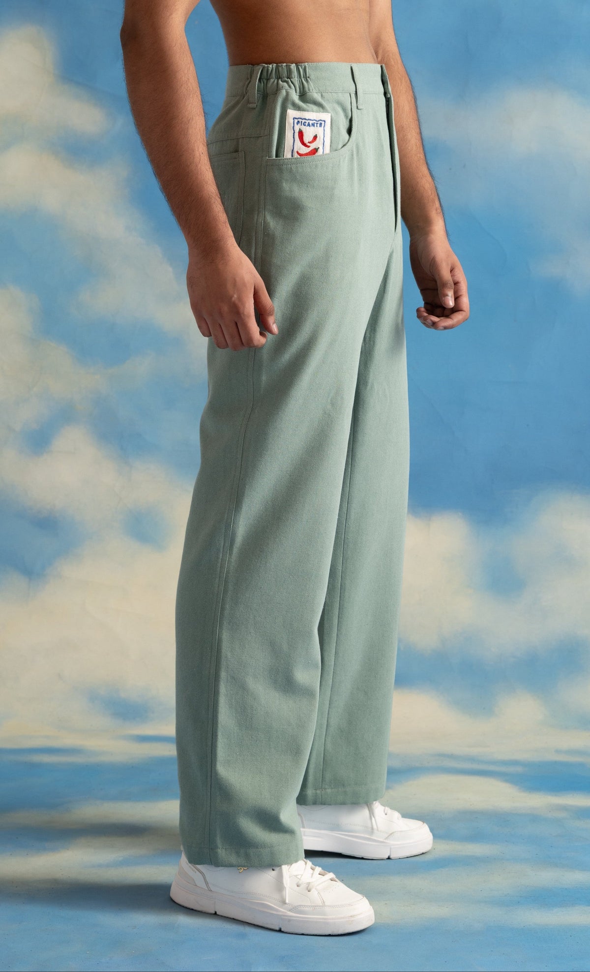 Sage Green Denim