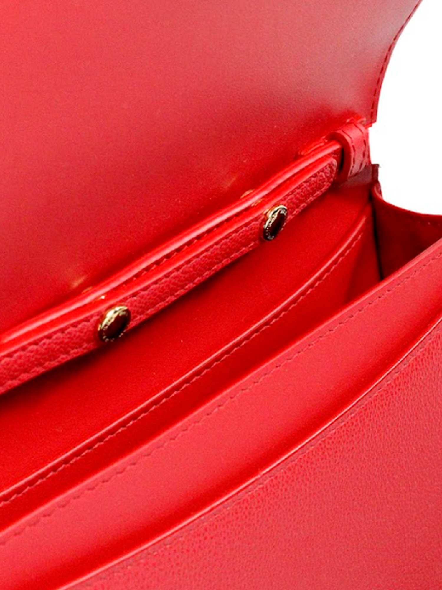 Burberry Hampshire Small Red Embossed Logo Smooth Leather Crossbody Bag