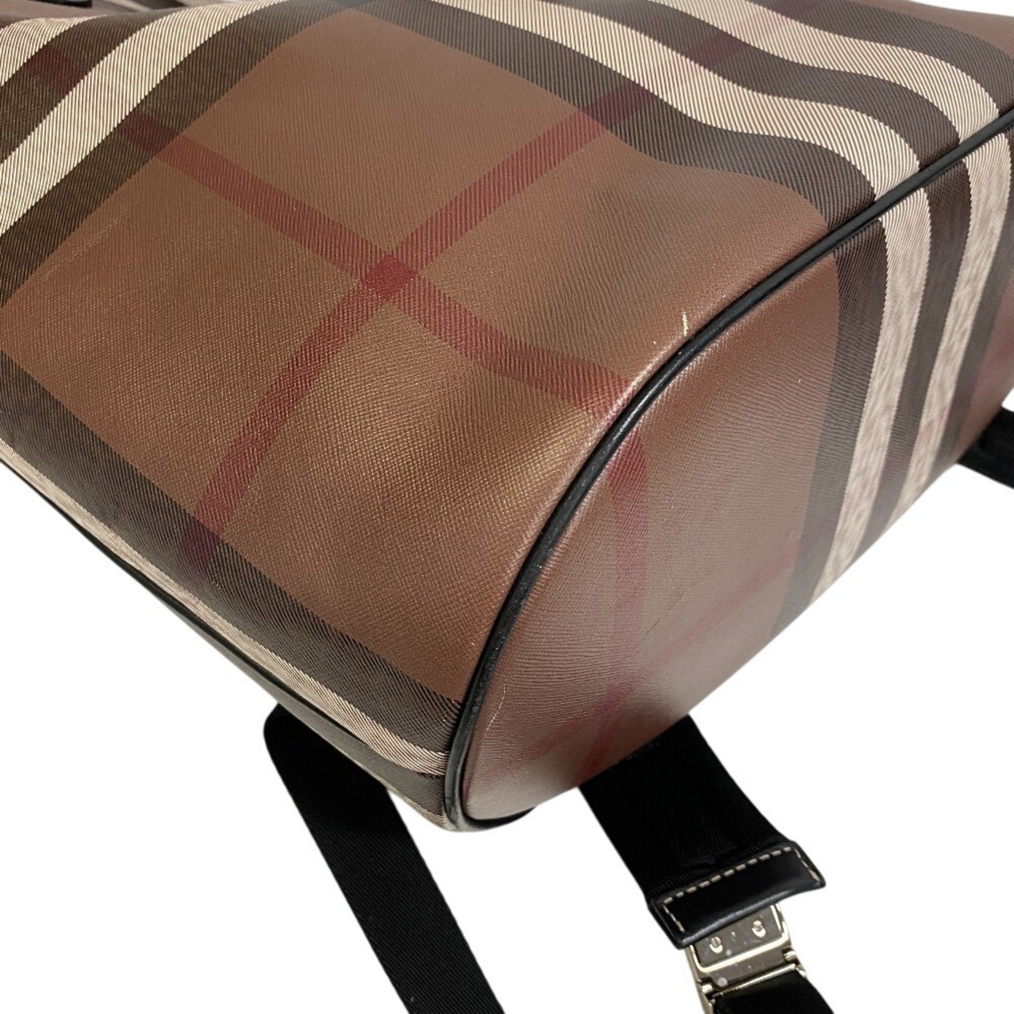 Burberry  Pvc Leather Backpack Tote Bag (Pre-Owned)