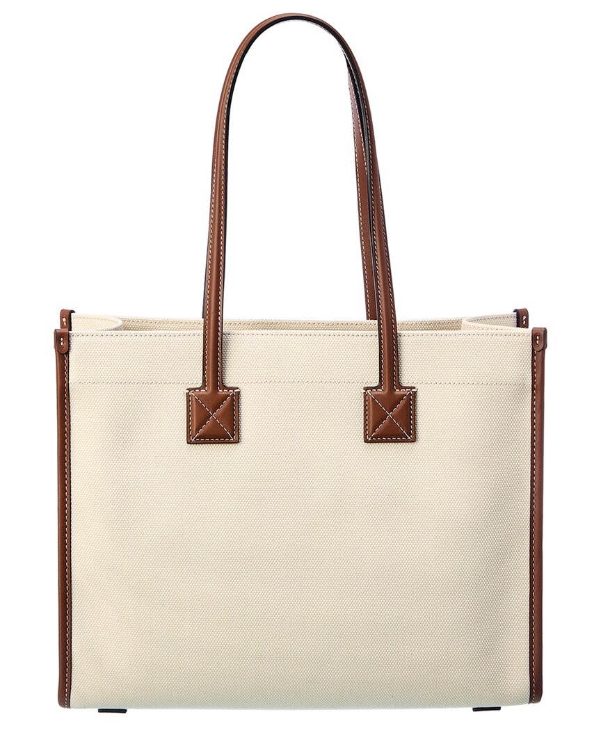 Burberry Freya Small Canvas & Leather Tote