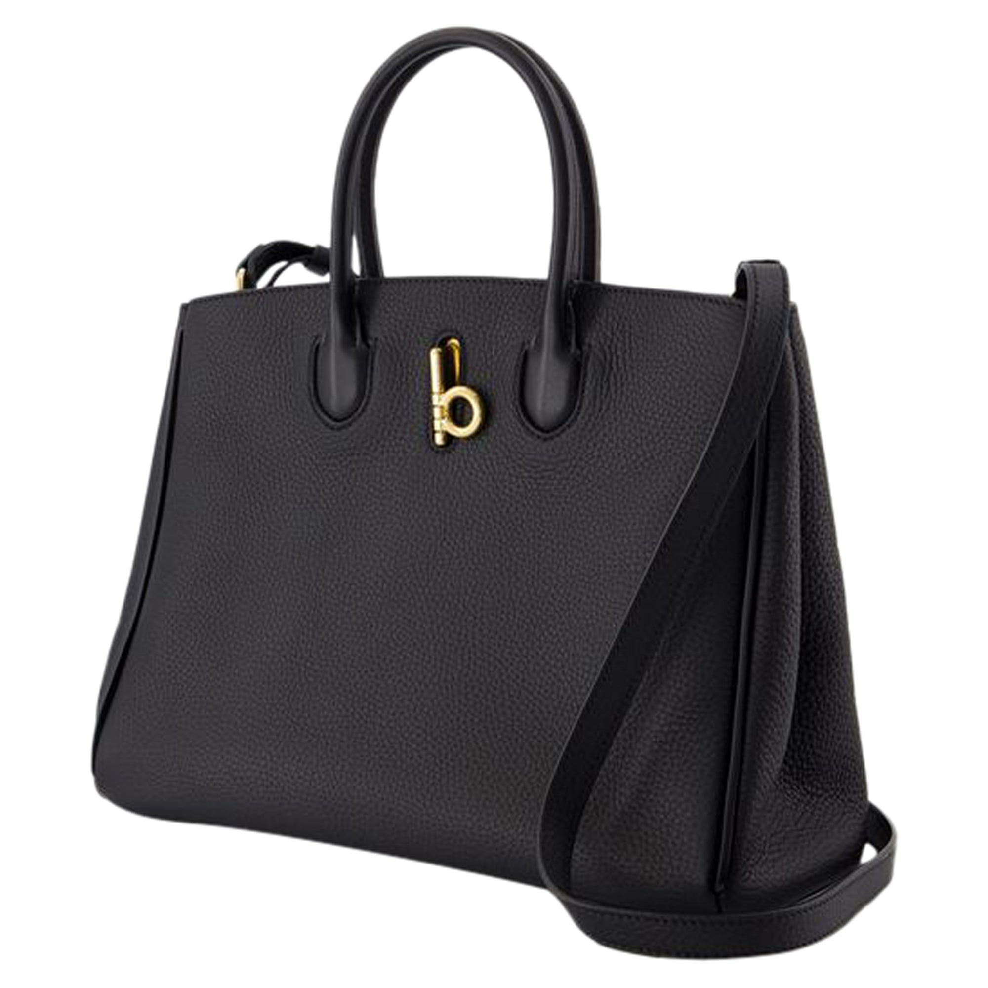 Small Rocking Horse Shopper Bag - Burberry - Leather - Black