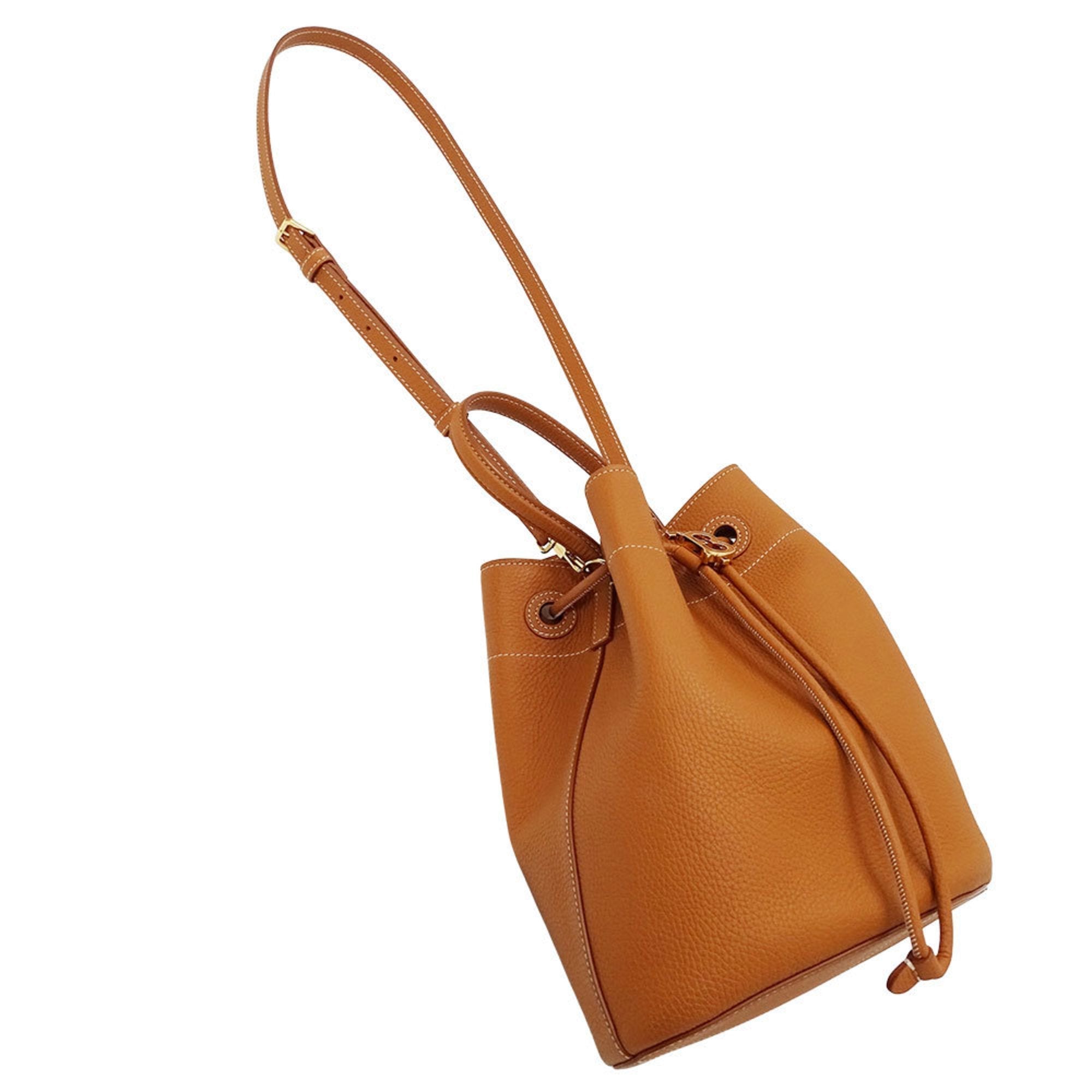 Burberry Leather Handbag Shoulder Bag (Pre-Owned)