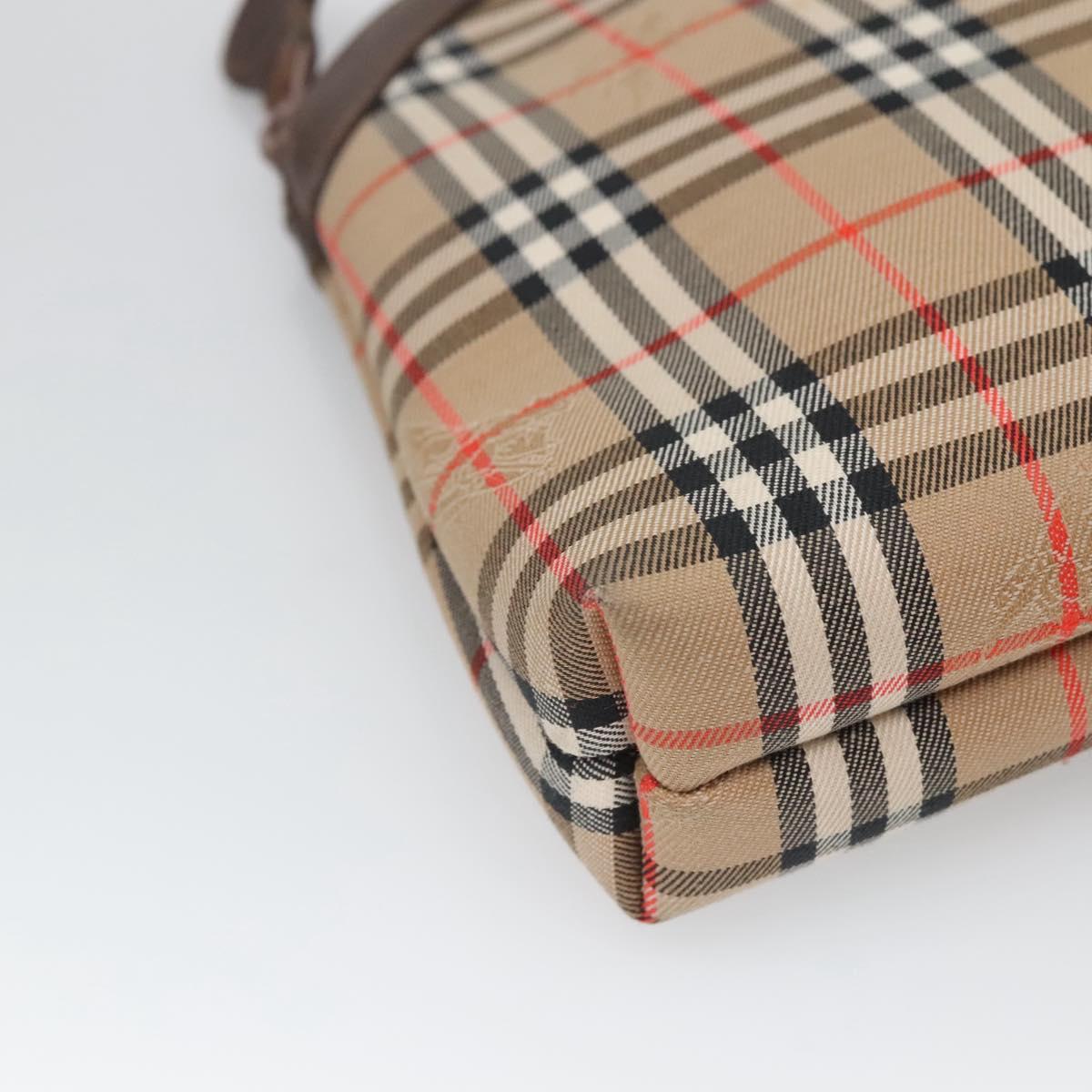 Burberry Haymarket Canvas Clutch Bag (Pre-Owned)