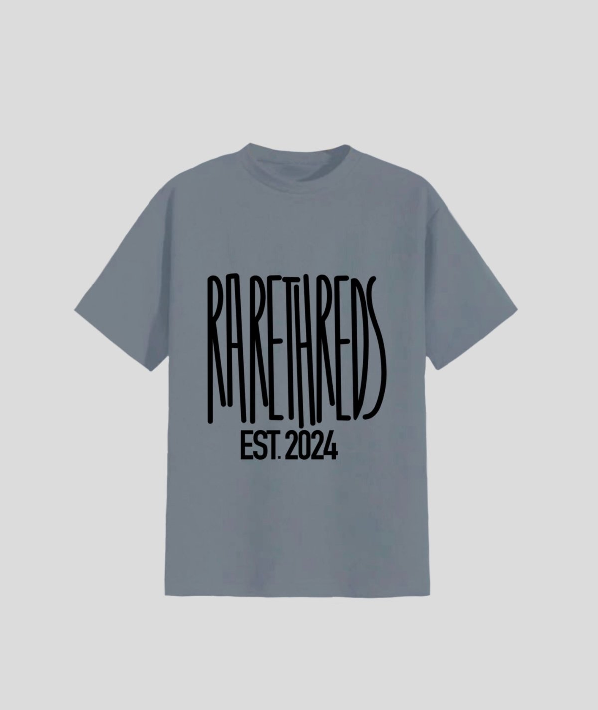 Grey Oversized Round Neck T-shirt