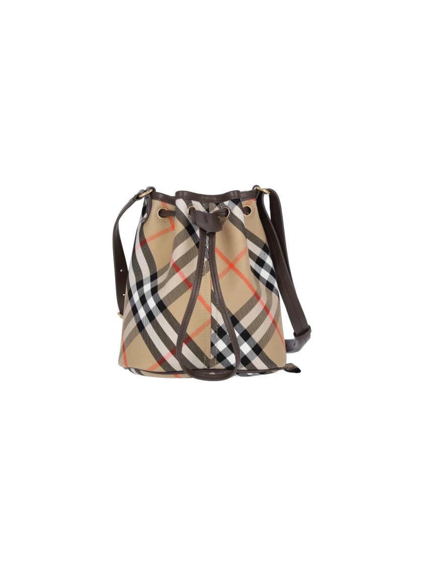 Mini "Check" Bag – Beige