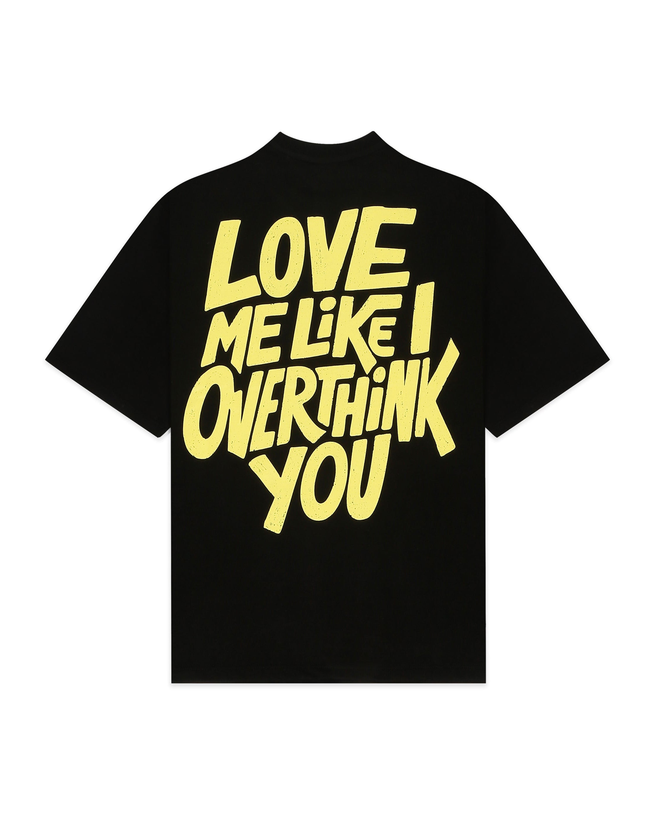 The Overthinker - Black - Evrhood oversized typographic t-shirt