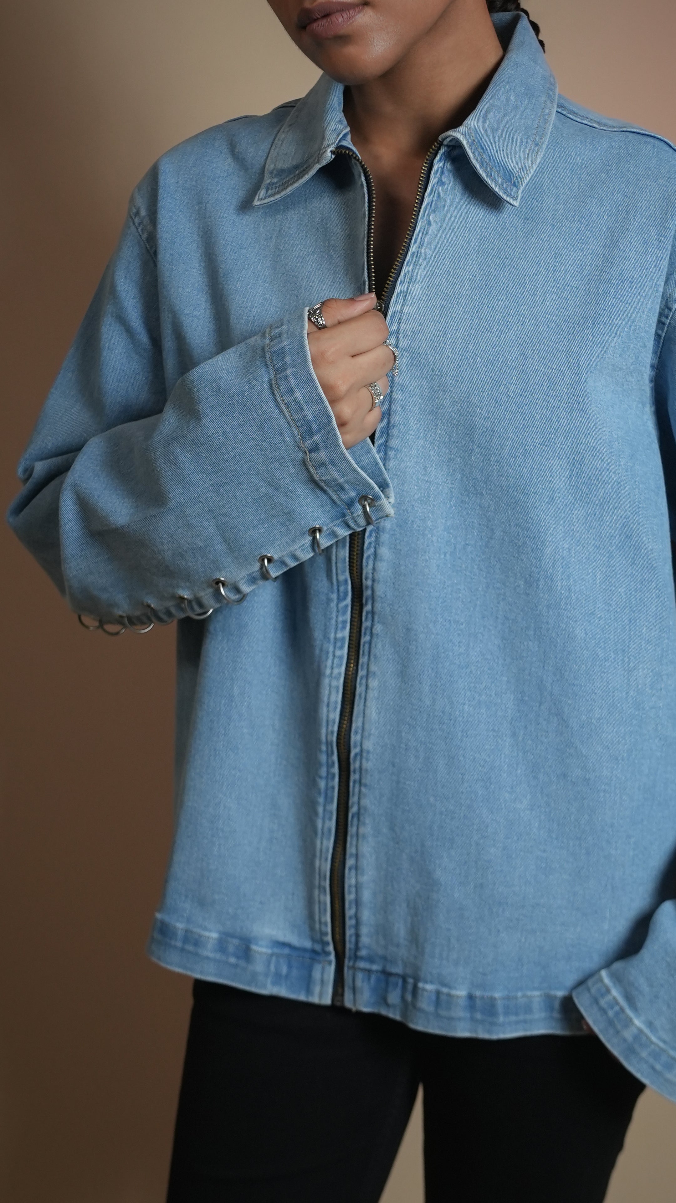 RING DENIM WOMEN'S JACKET [50/50 LIMITED EDITION]