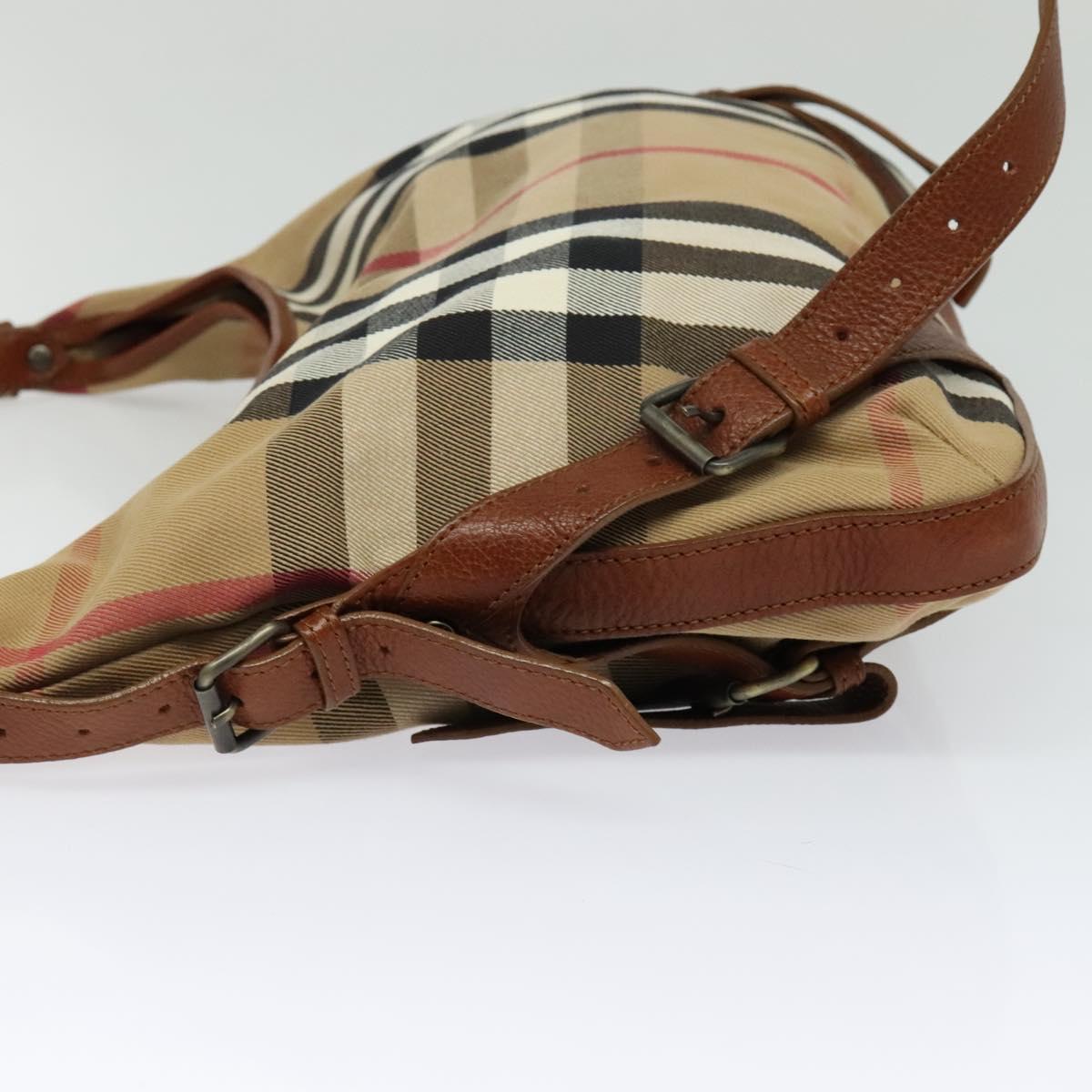Burberry House Check Canvas Shoulder Bag (Pre-Owned)