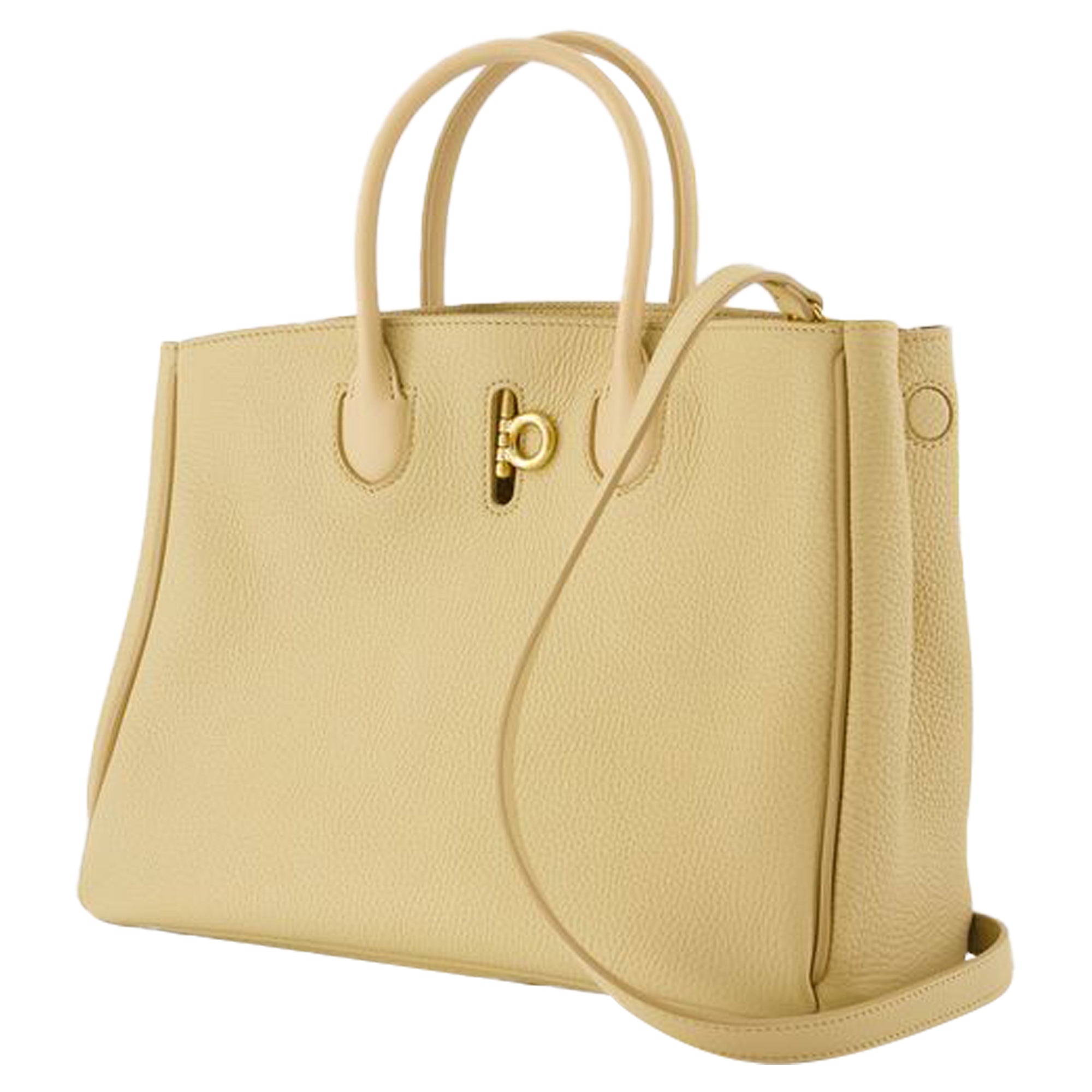 Small Rocking Horse Shopper Bag - Burberry - Leather - Beige