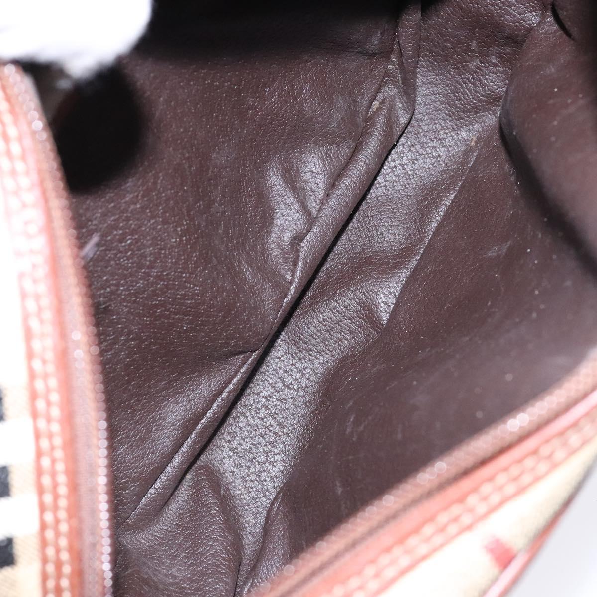 Burberry Nova Check Canvas, Leather Shoulder Bag (Pre-Owned)