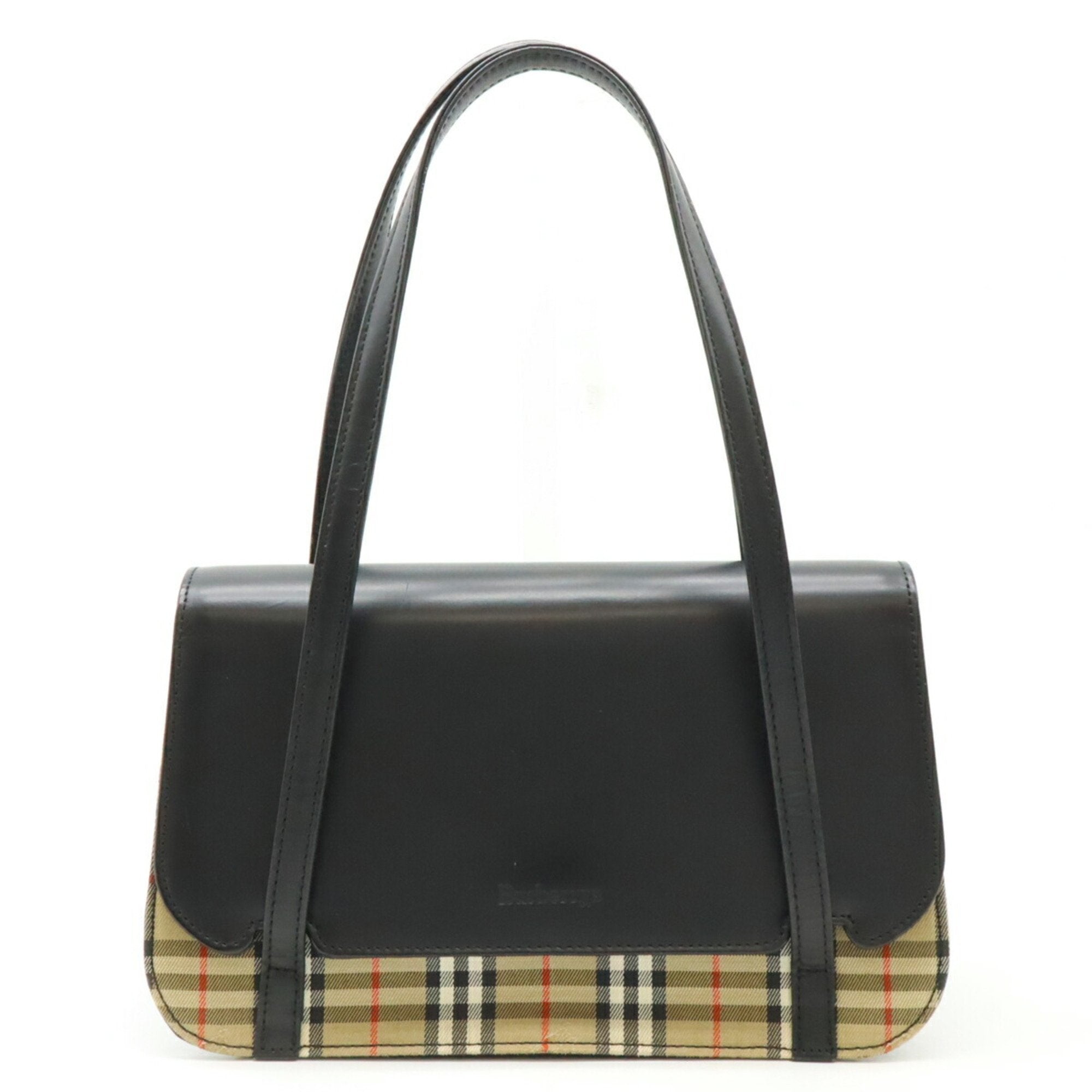 Burberry  Color Canvas Leather Handbag (Pre-Owned)