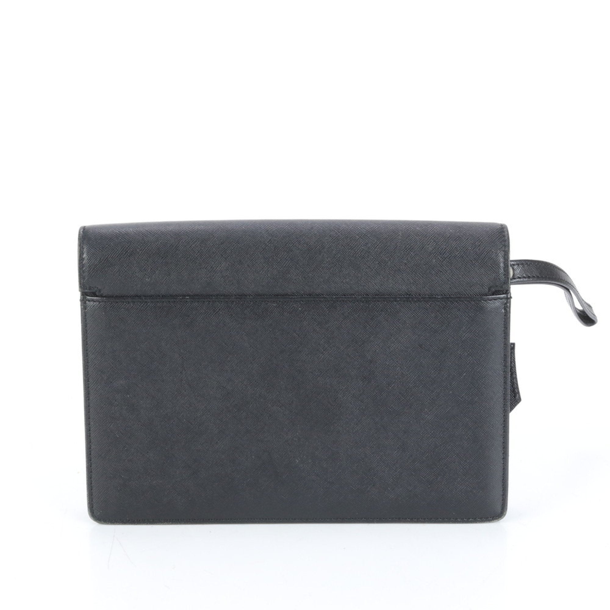 Burberry Leather Clutch Bag (Pre-Owned)