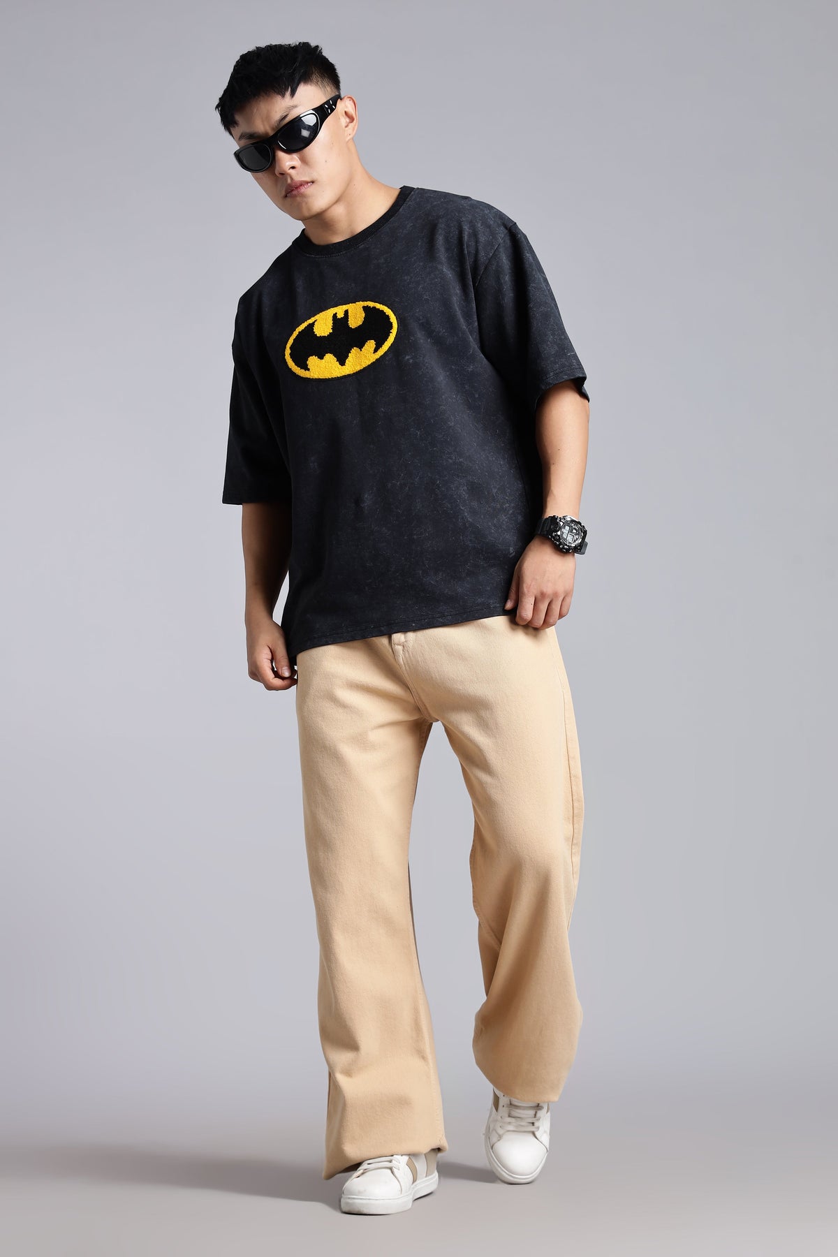 BATMAN - Acid Wash T Shirt