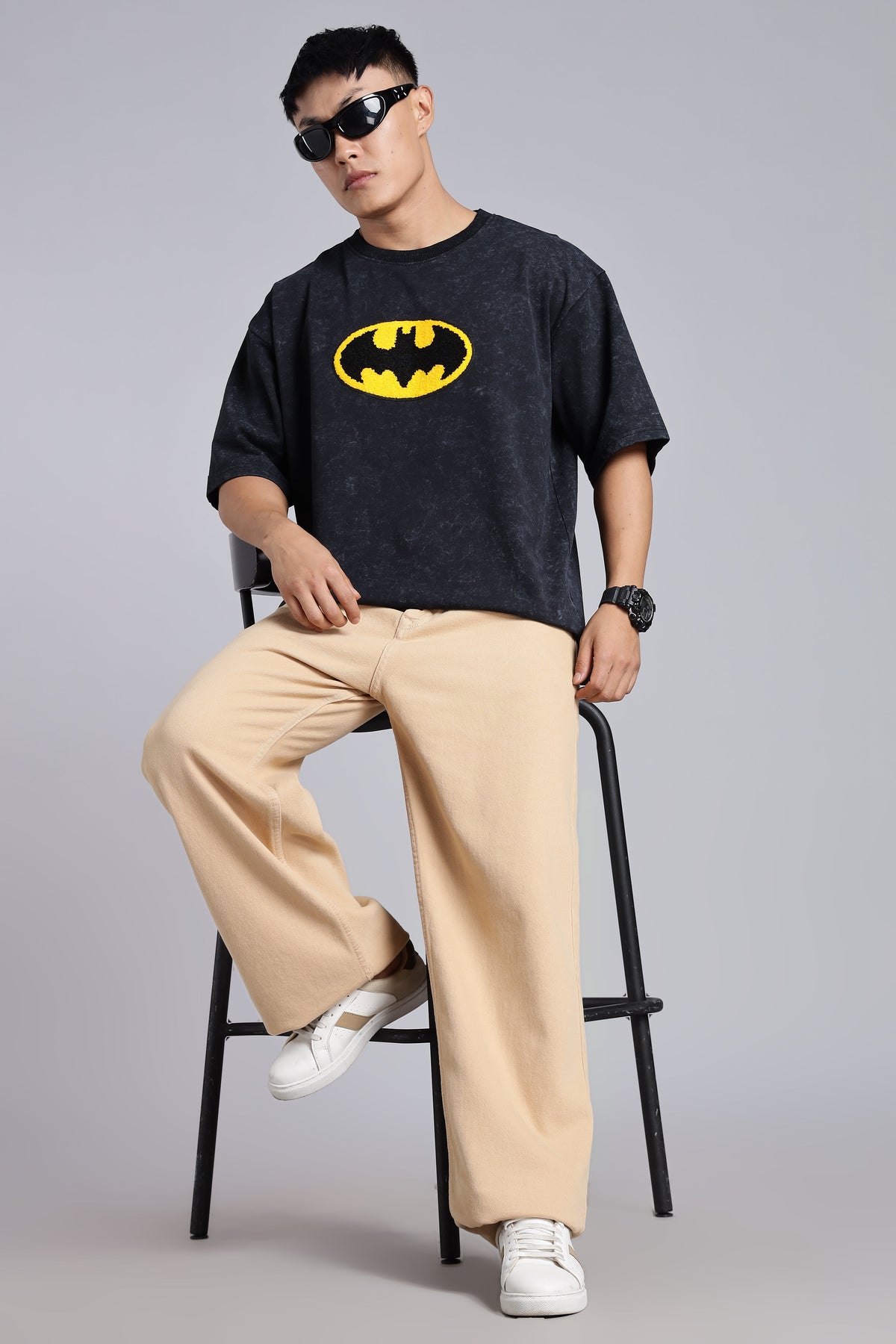BATMAN - Acid Wash T Shirt