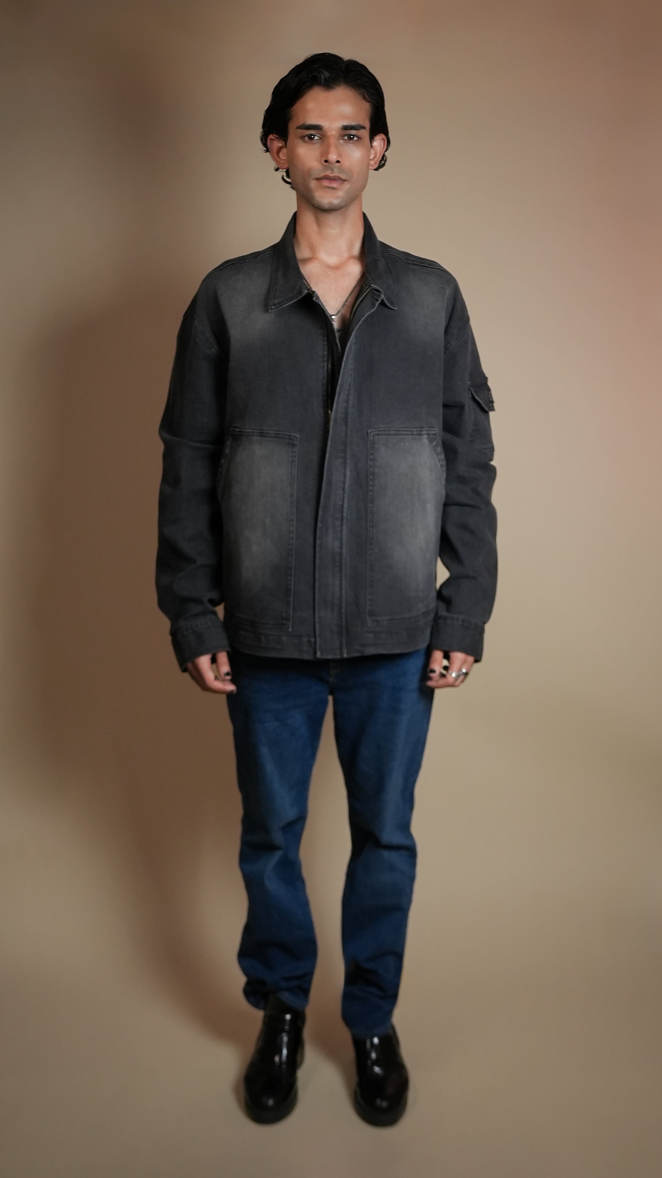 BLACK OG DENIM MEN'S JACKET