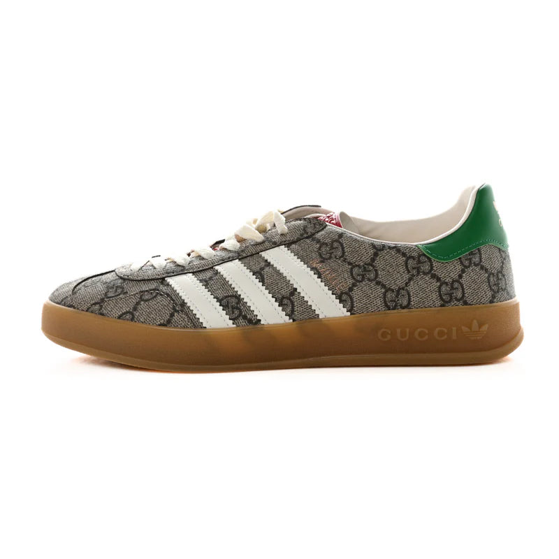 adidas x Gucci Gazelle Beige GG Monogram Available at Pick your kiicks.