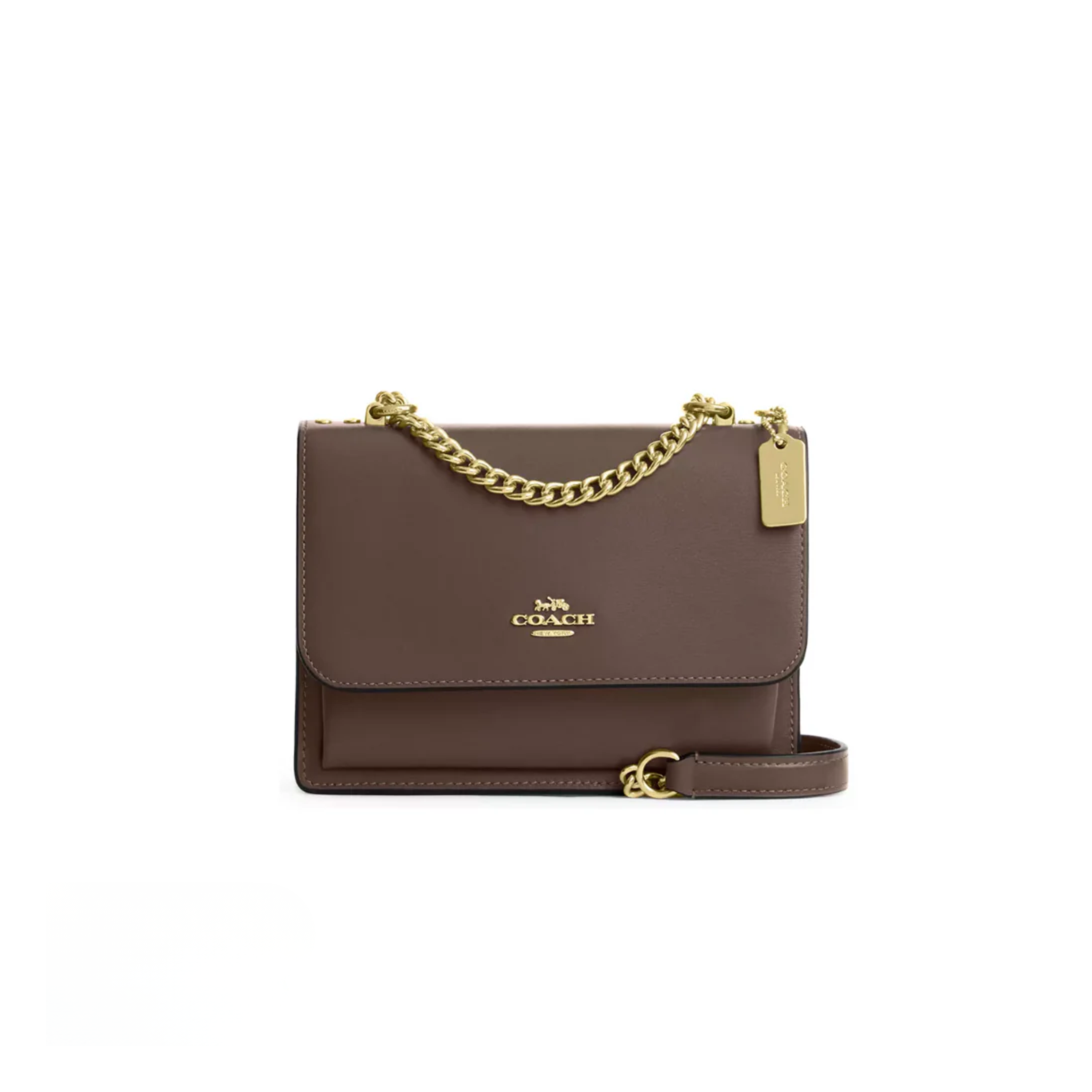 Coach Mini Klare Crossbody Bag calf leather Gold Dark Stone