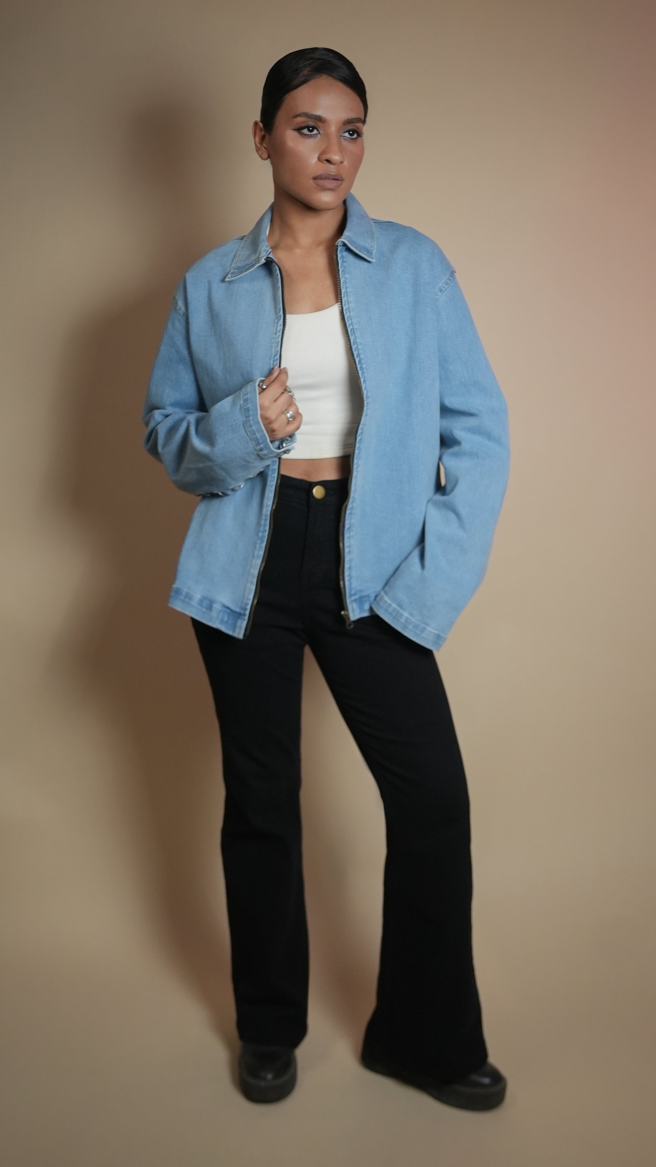 RING DENIM WOMEN'S JACKET [50/50 LIMITED EDITION]