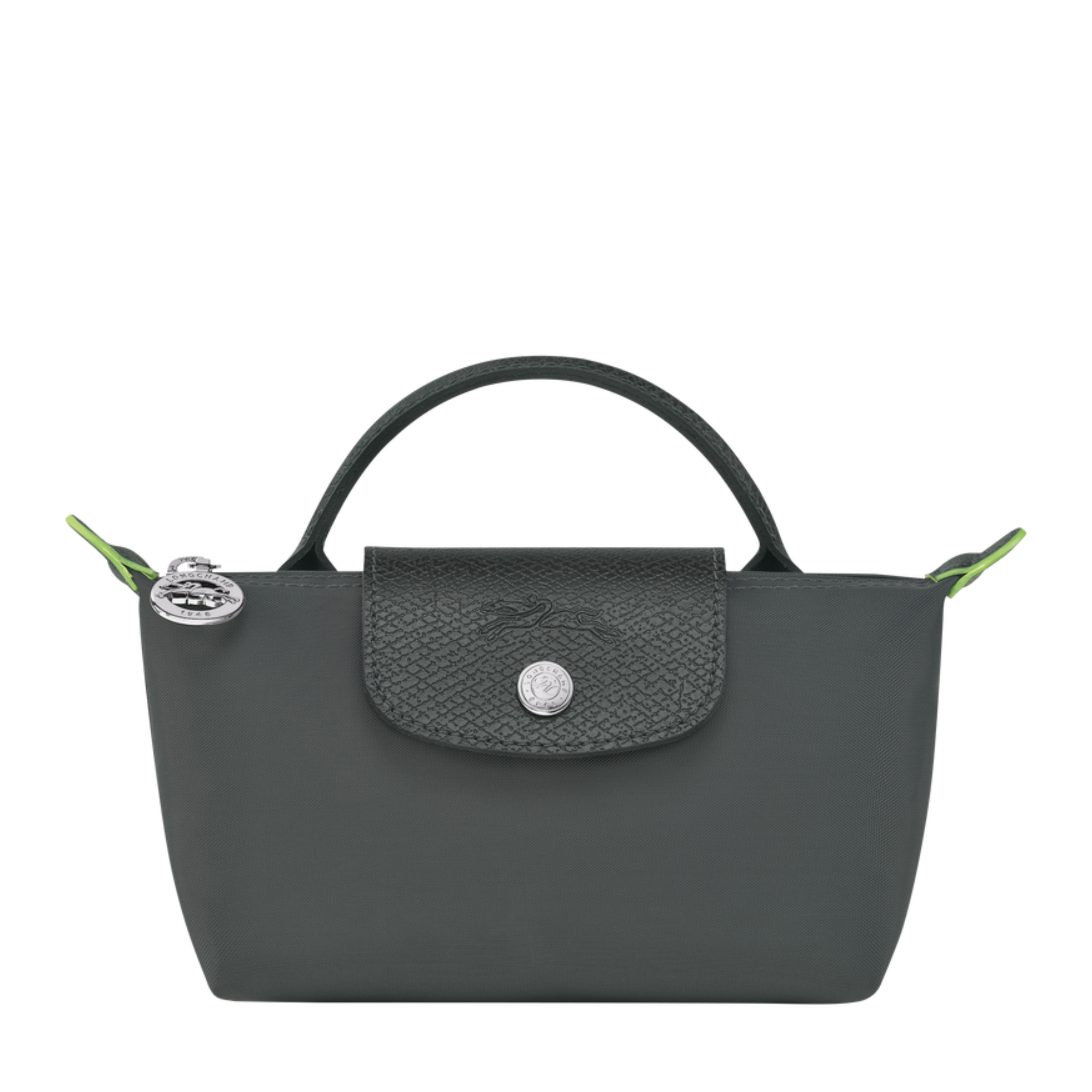 LONGCHAMP Le Pliage Green Pouch with handle