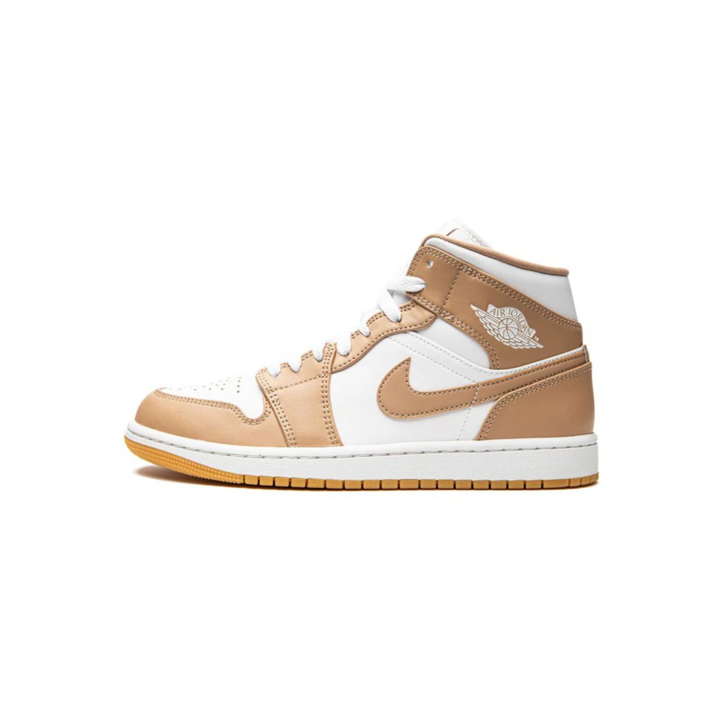 NIKE Air Jordan 1 Mid Tan Gum