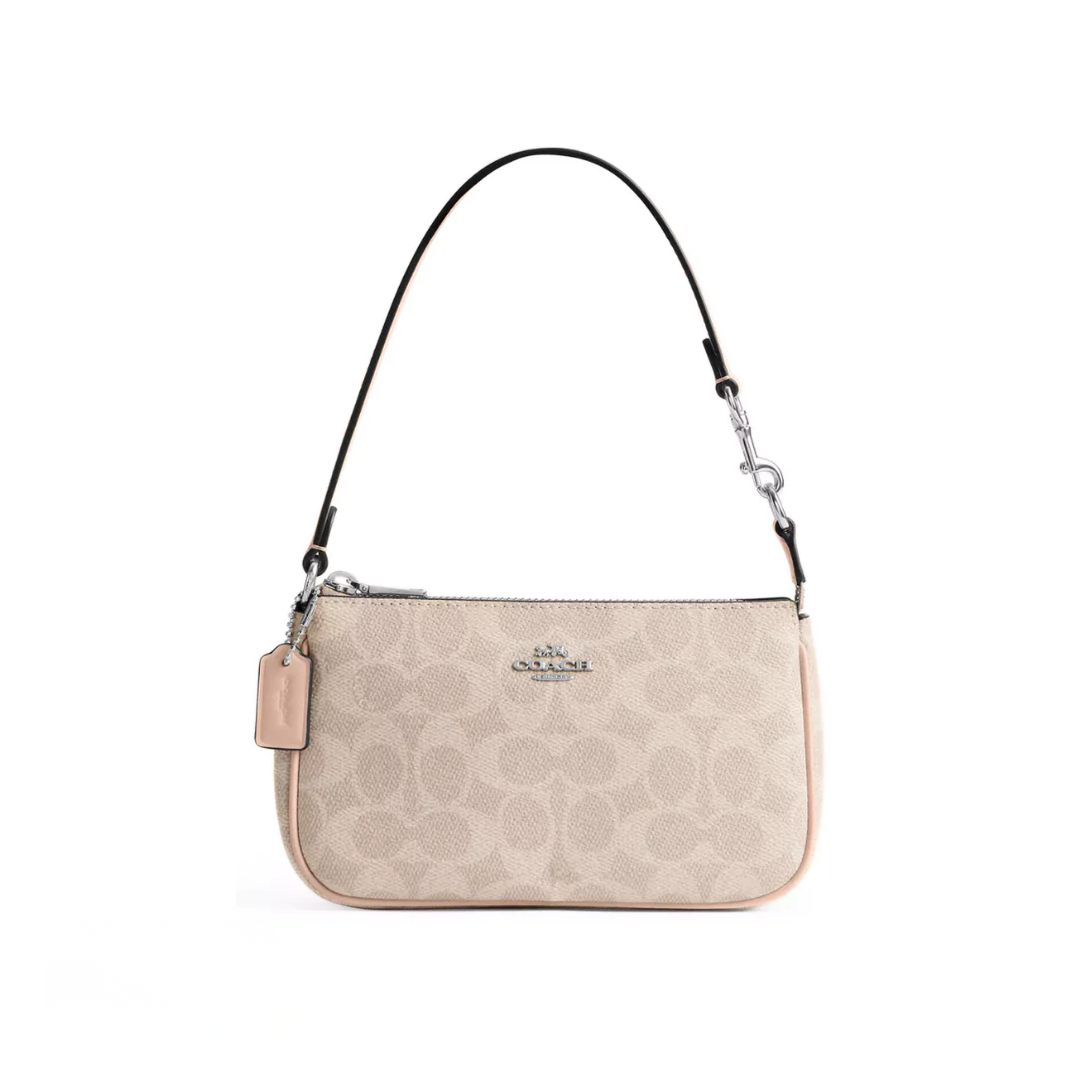 Coach Nolita 19 In Signature Canvas Silver