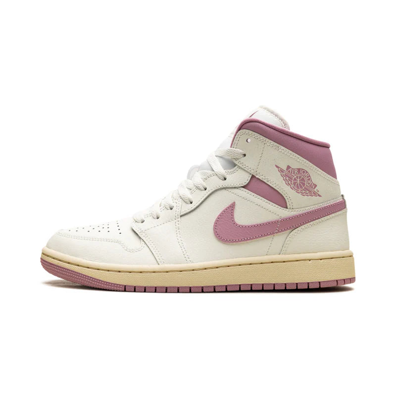 NIKE Air Jordan 1 Mid Sail Pink Coconut Milk (W)