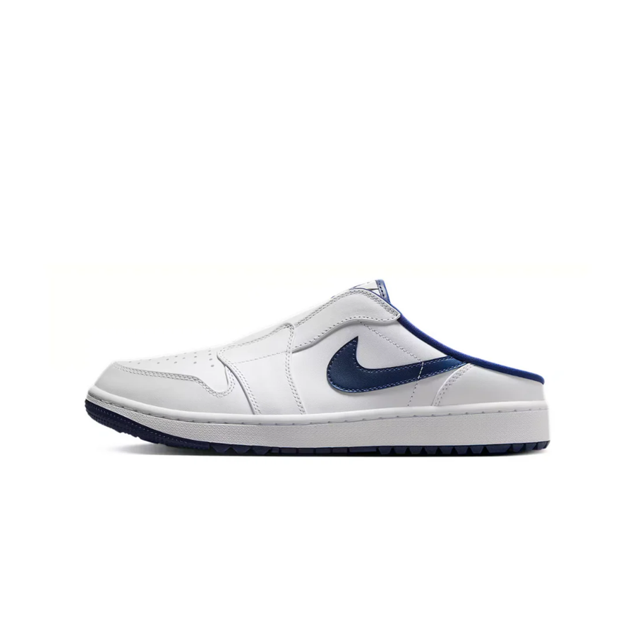 NIKE Air Jordan 1 Mule Golf White Midnight Navy