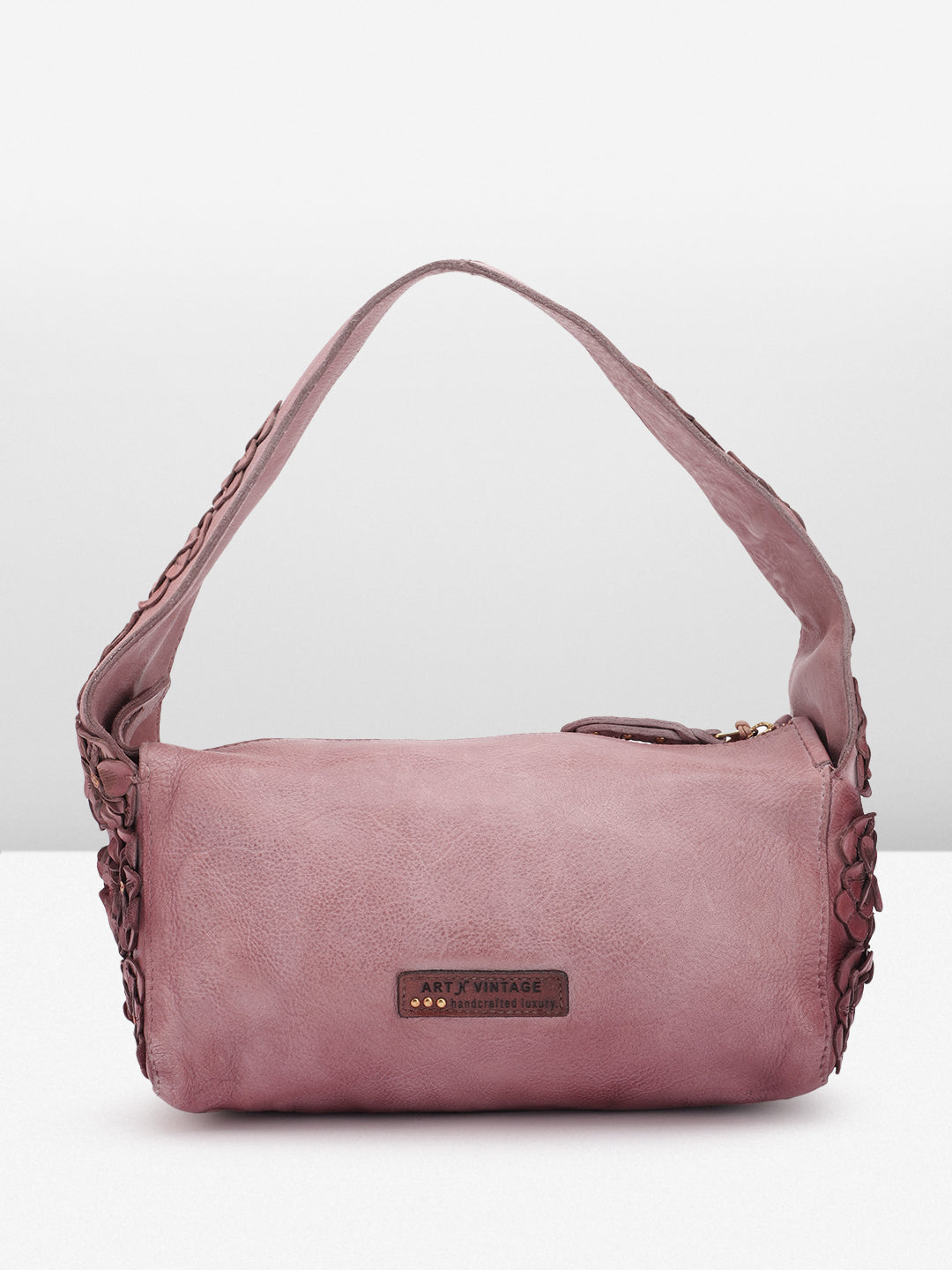 Azure Aster Charm: Elevate Your Look with Our Leather hand Bag