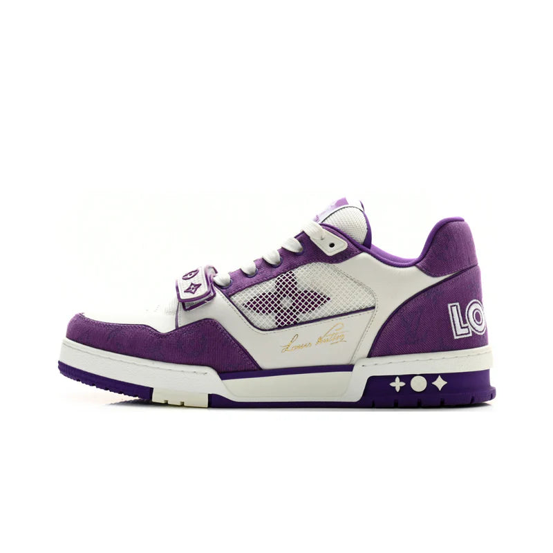 Louis Vuitton LV Trainer Monogram Strap White Purple