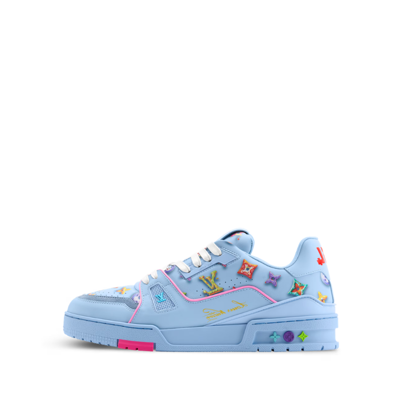 Louis Vuitton Trainer Blue Monogram Donuts