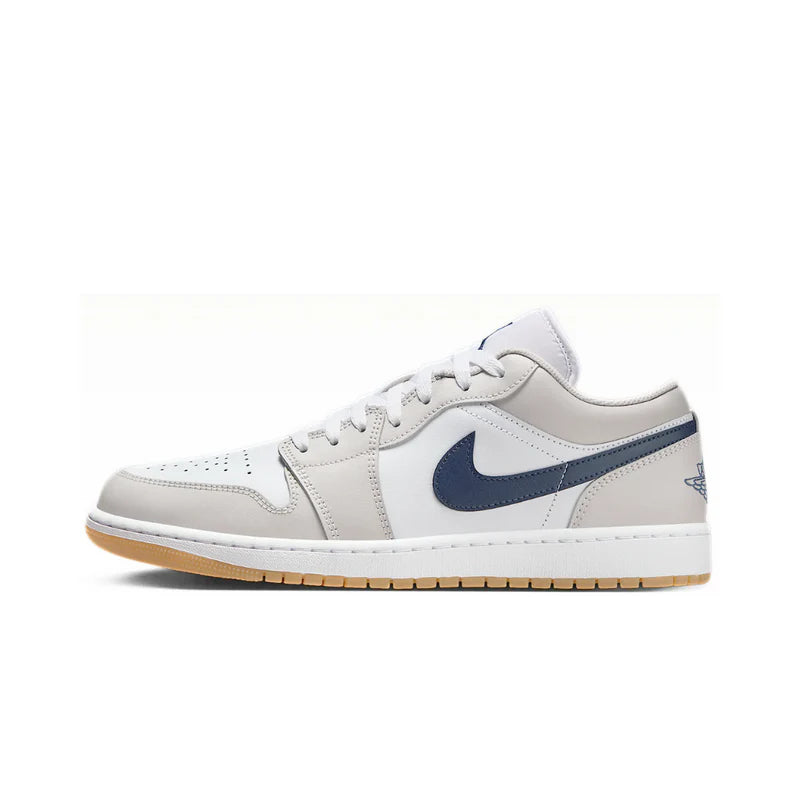 Jordan 1 Low Midnight Navy Neutral Grey Available at Pick your kiicks.
