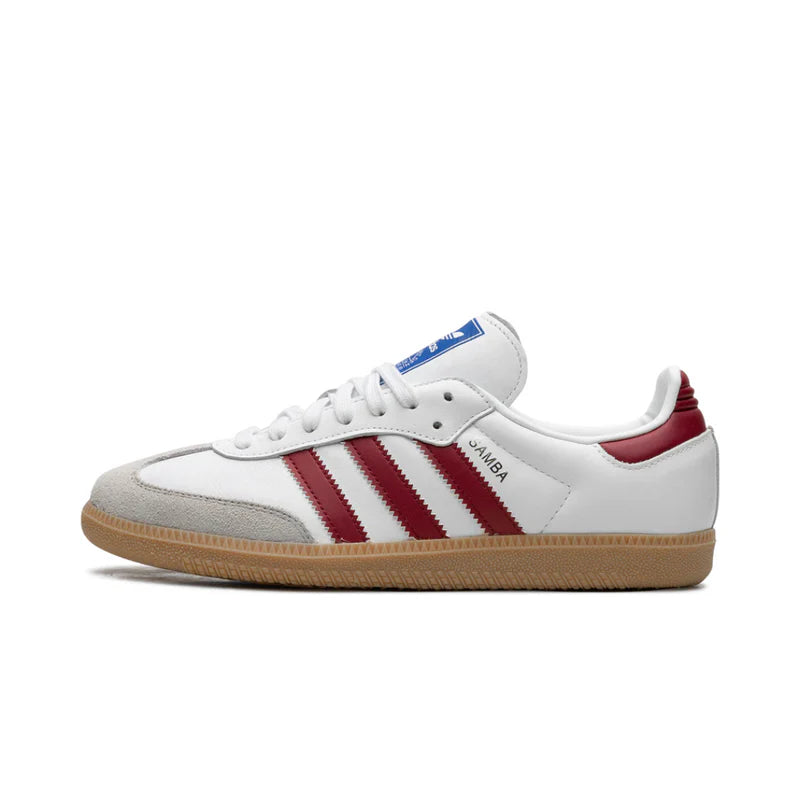 Adidas Samba OG White Burgundy Gum