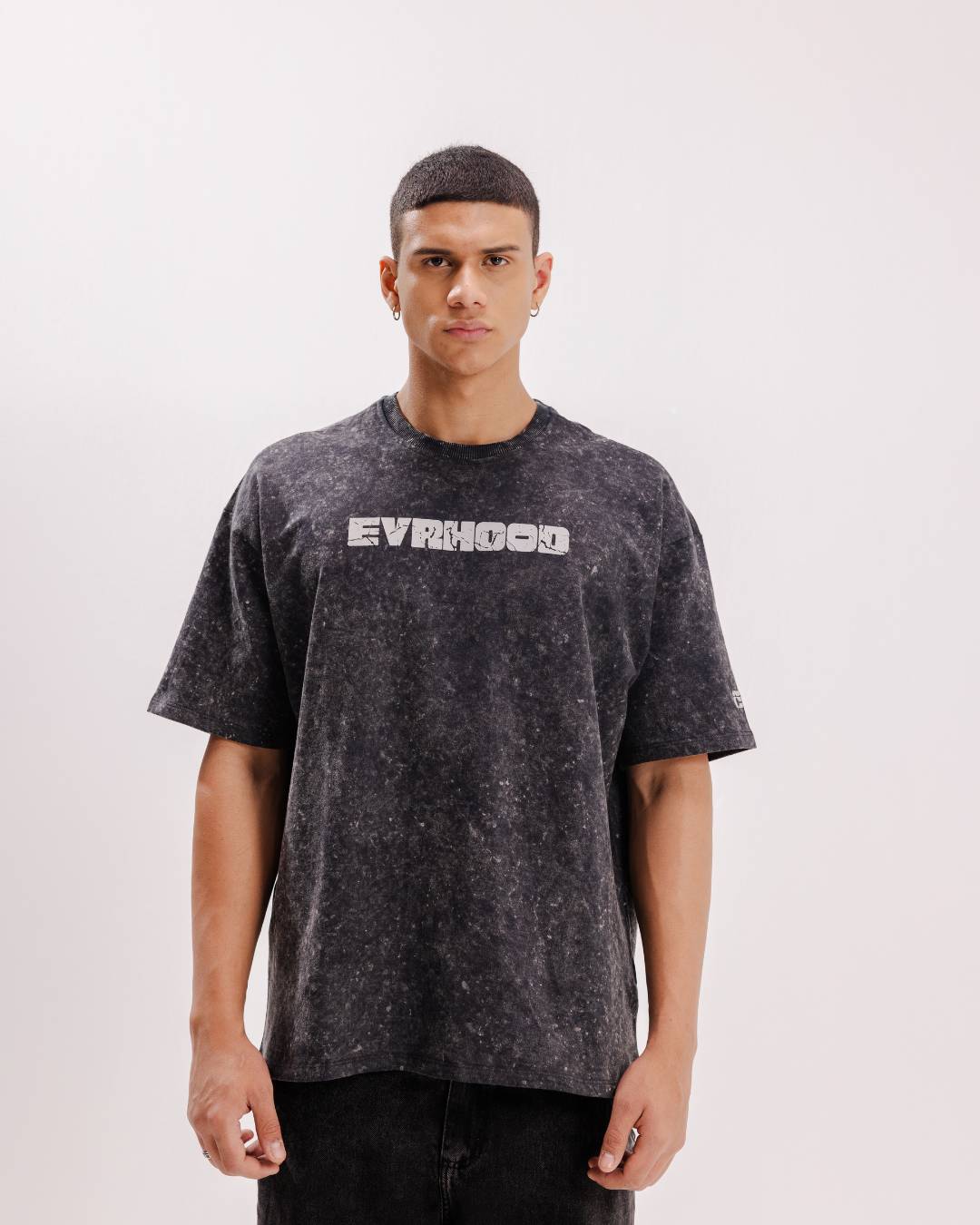 Retro Wash - Black - Evrhood oversized acid wash t-shirt