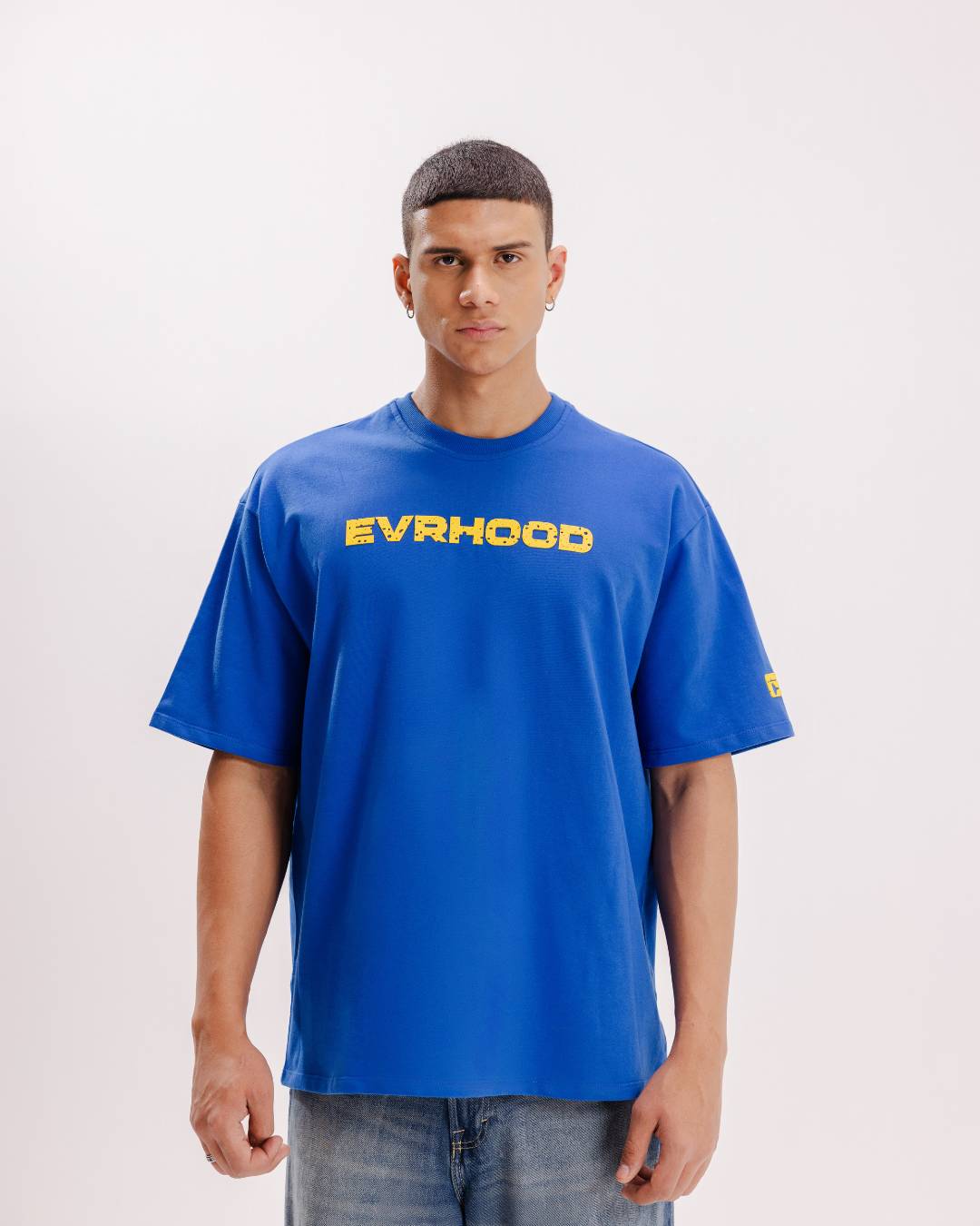Cheddar Drip - Royal Blue - Evrhood oversized basic t-shirt