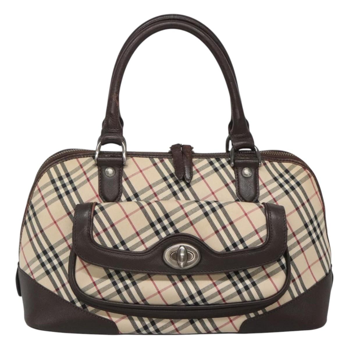 Burberry Nova Check Canvas Handbag (Pre-Owned)