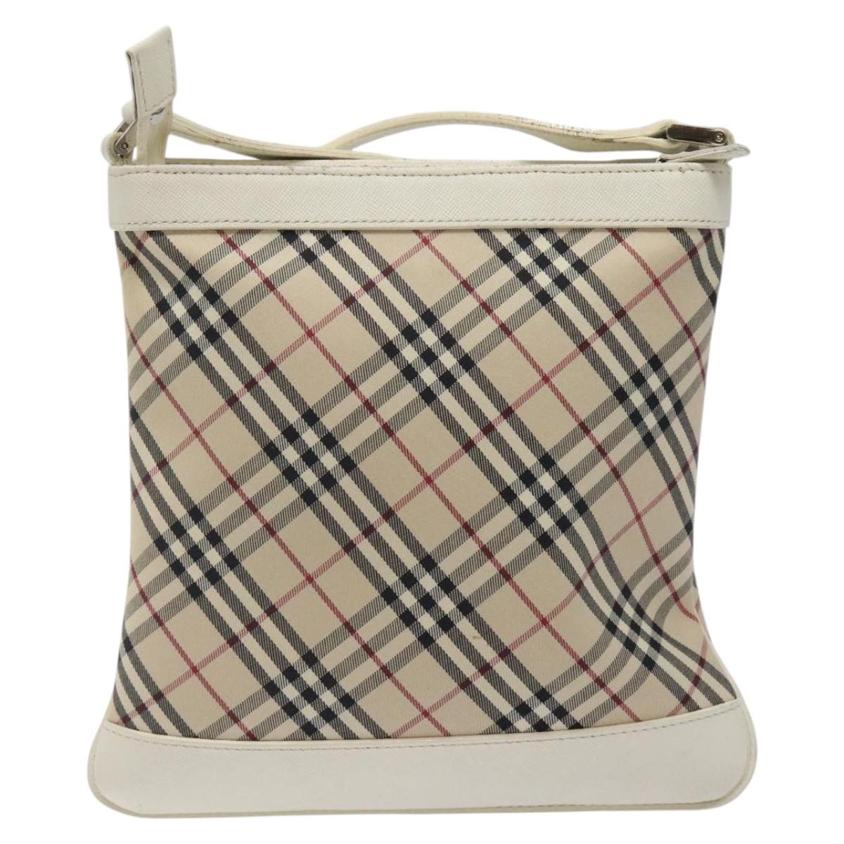 Burberry Nova Check Canvas Shoulder Bag (Pre-Owned)