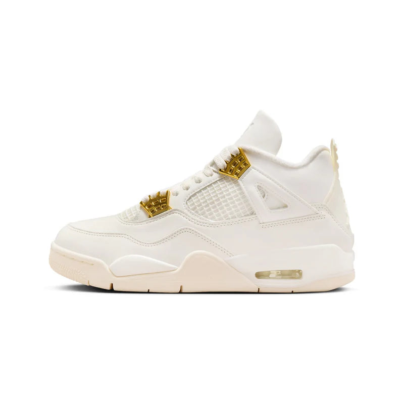 NIKE Air Jordan 4 Retro Metallic Gold (W)