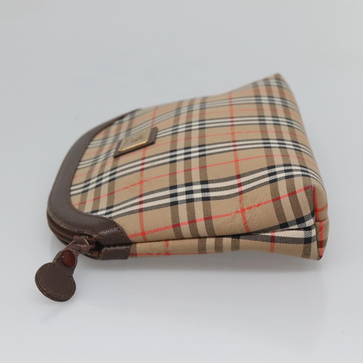 Burberry Haymarket Canvas Clutch Bag (Pre-Owned)