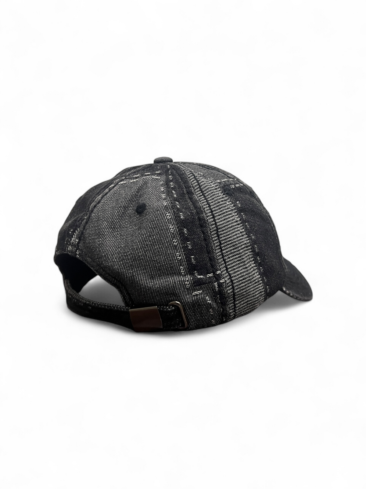 Squared up Denim Cap - Black