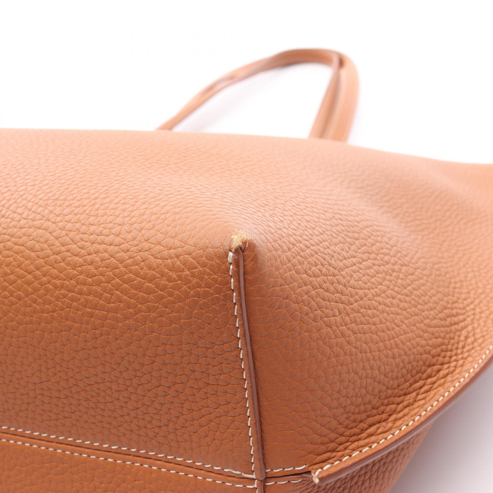 Burberry Leather TB Monogram Tote Bag