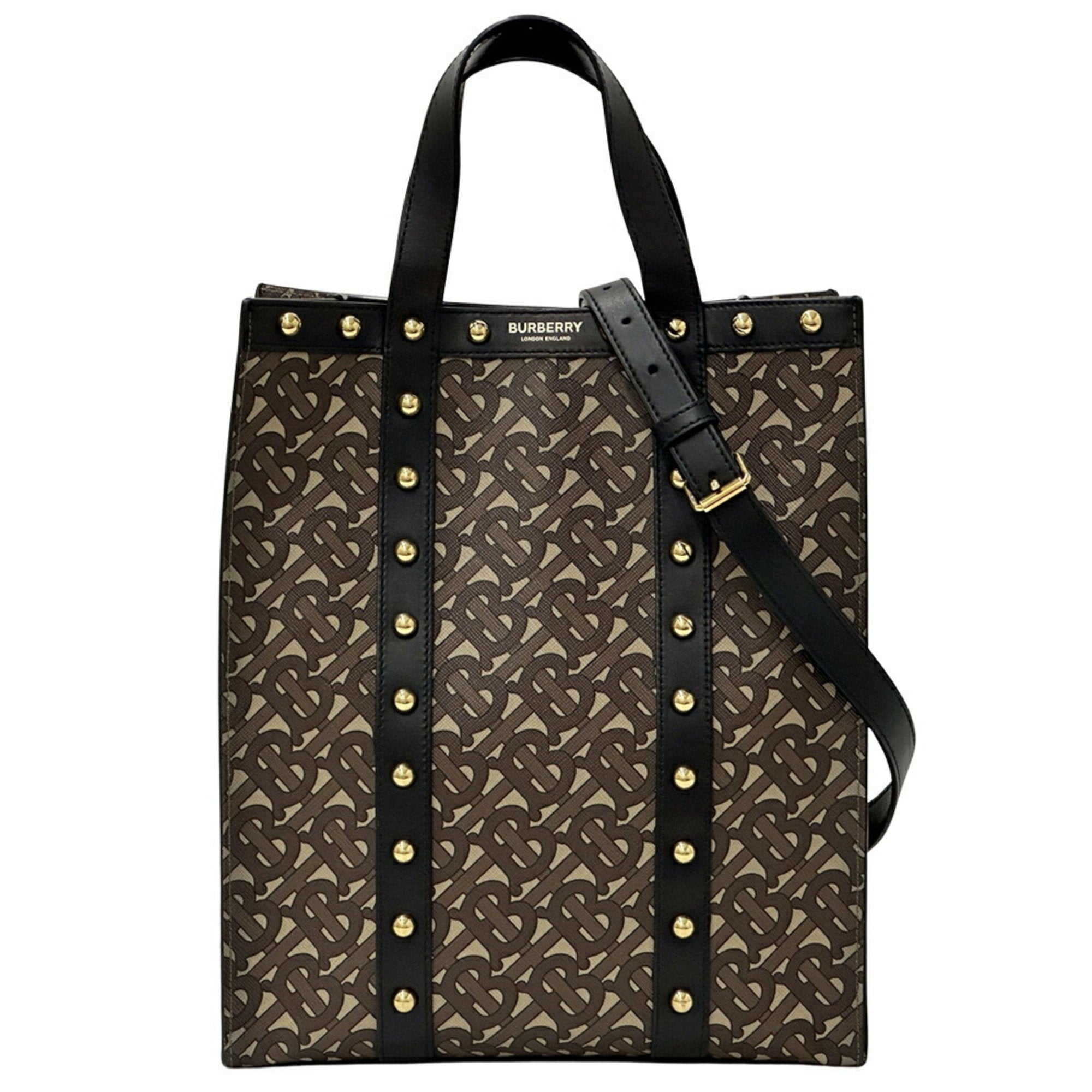 Burberry  Pvc Handbag Shoulder Bag Tote Bag (Pre-Owned)