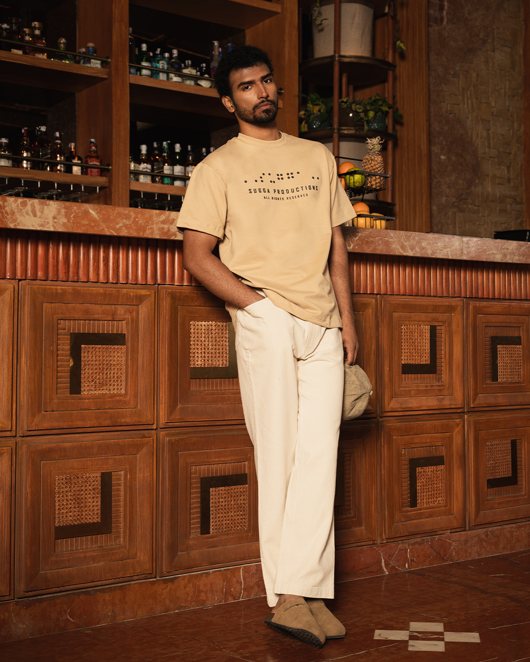 Sugga Production In Beige Regular Fit
