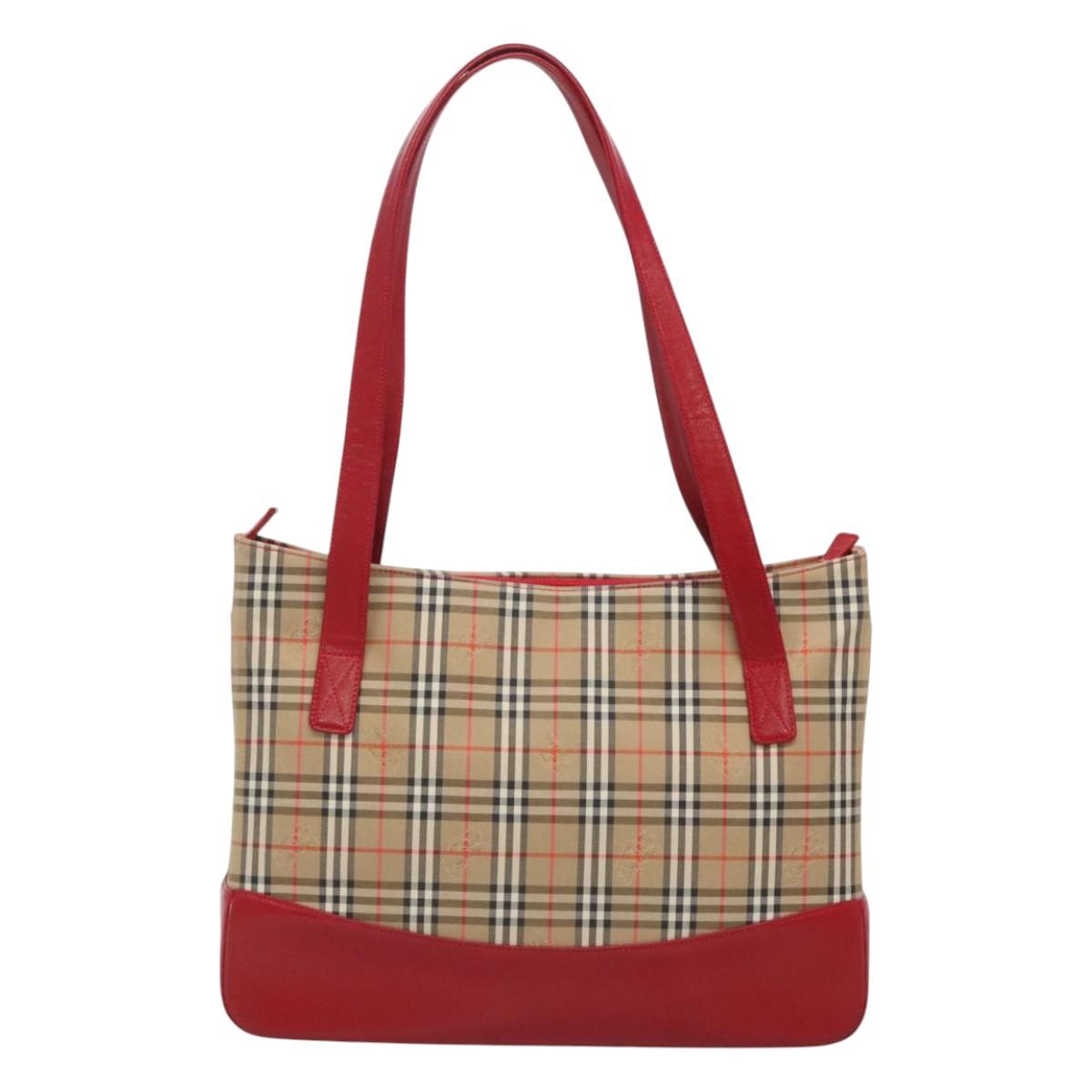 Burberry Nova Check Canvas Tote Bag (Pre-Owned)