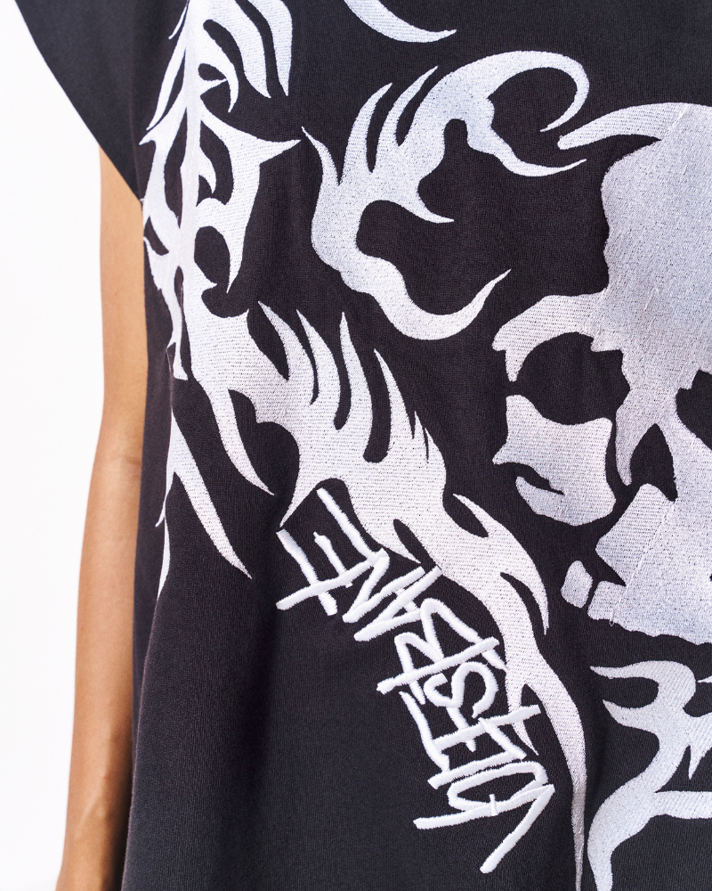 SKULL KNIT SWEATSHIRT