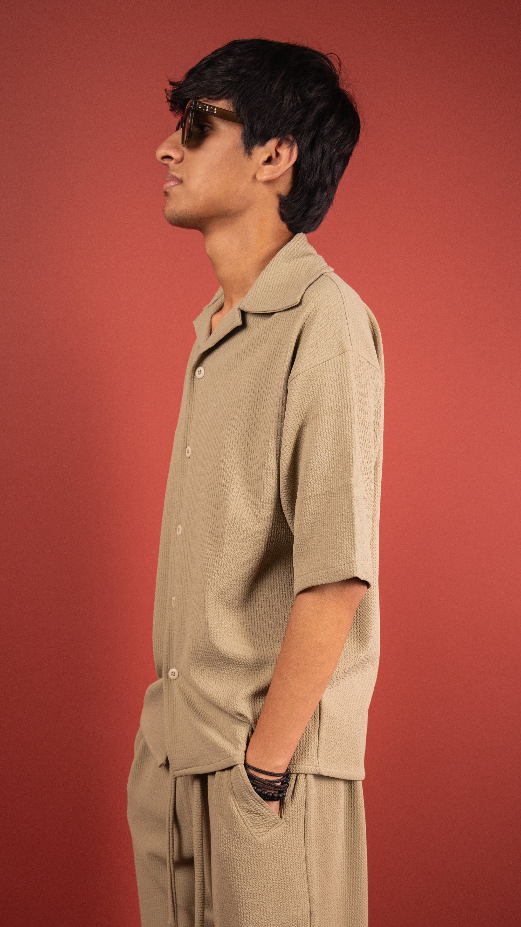 BEIGE MEN'S CO-ORD SET