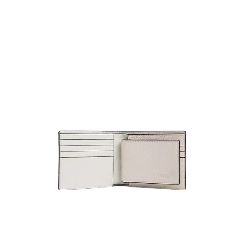 COACH pebbled leather 3 IN 1 WALLET