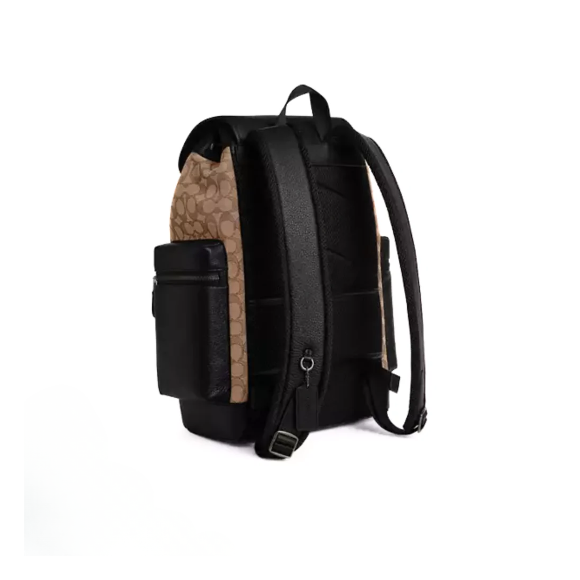 Coach Sprint Backpack In Signature Jacquard Gunmetal Tan Black