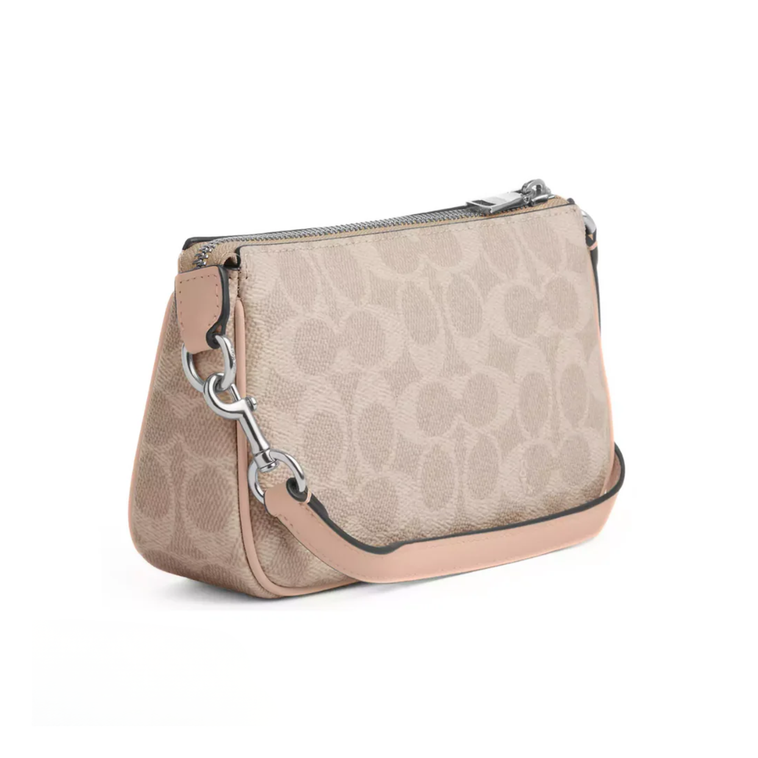 Coach Nolita 19 In Signature Canvas Silver
