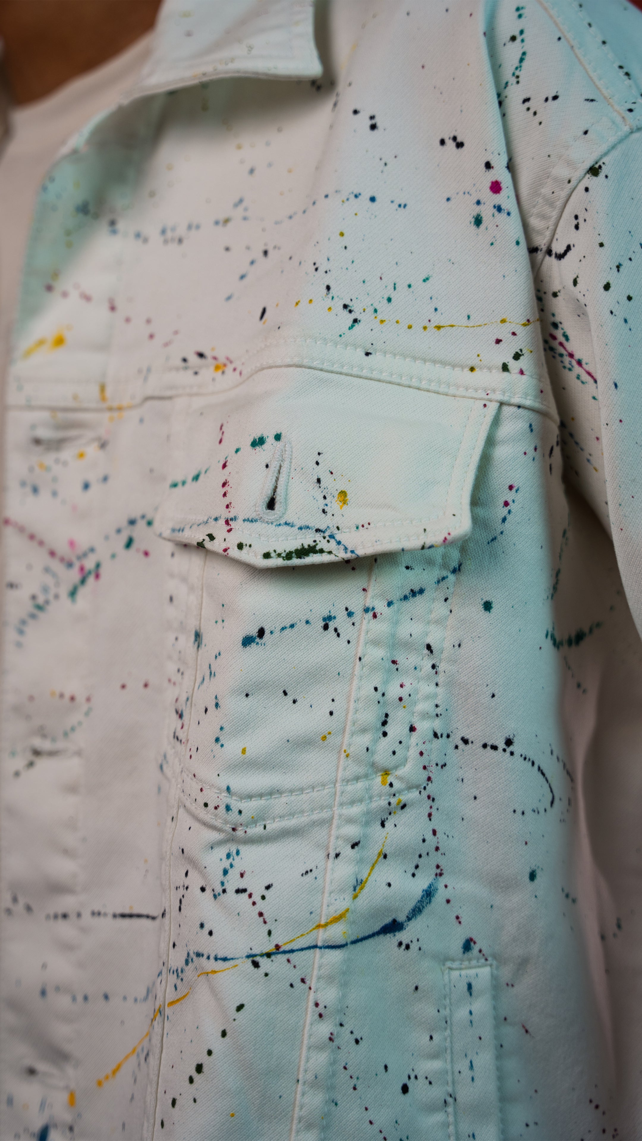 WHITE DENIM MEN'S JACKET