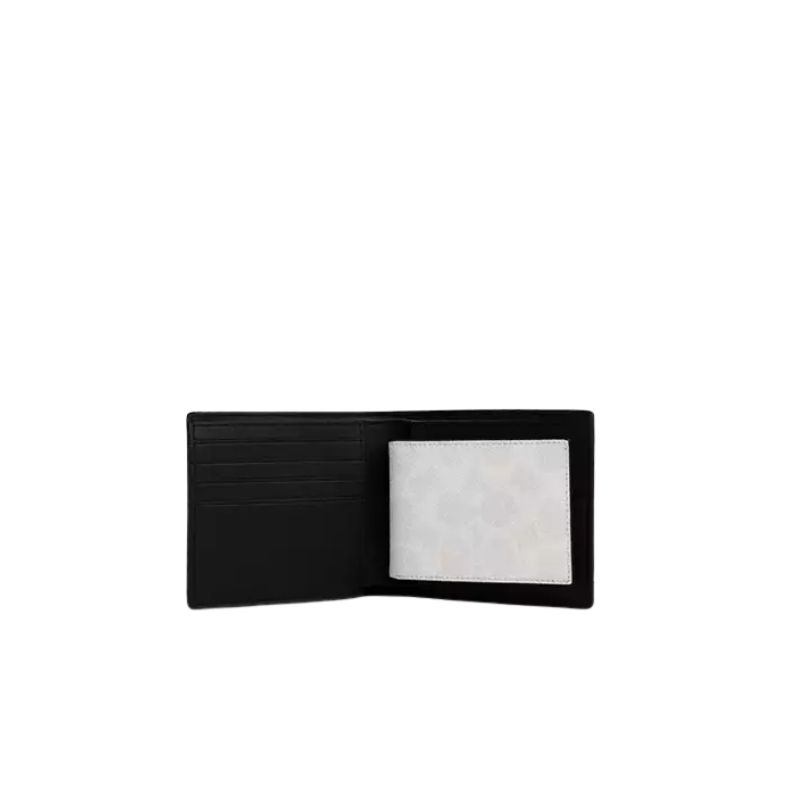 COACH Chalk & Black 3 IN 1 WALLET